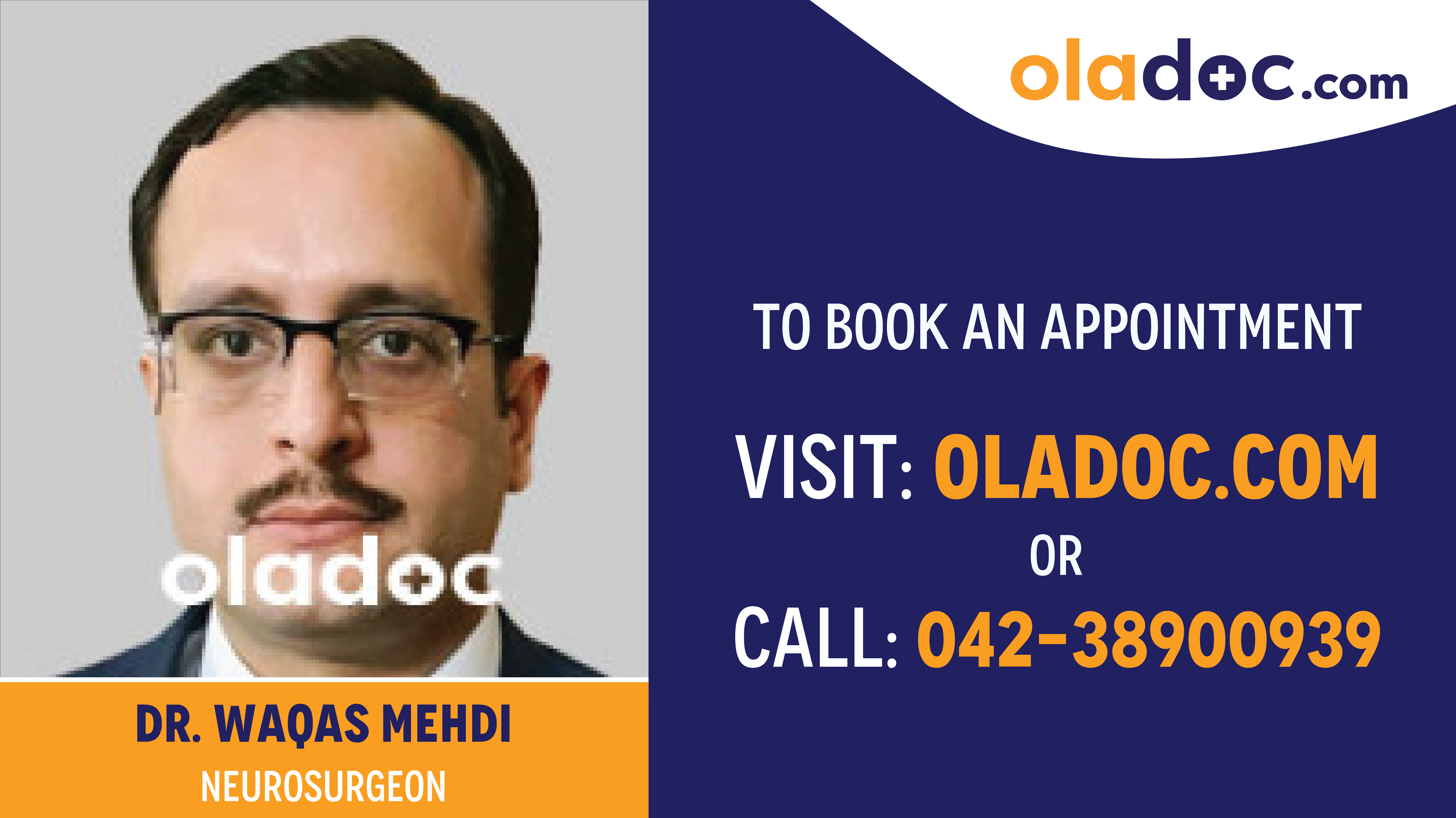 Book appointment with Dr.Waqas Mehdi-best Neurosurgeon in Lahore